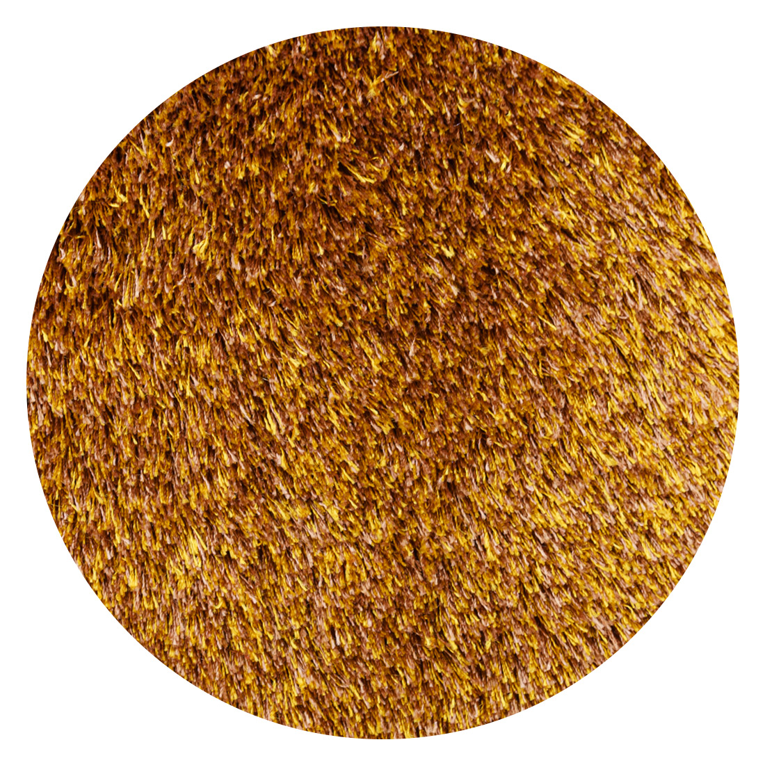 Rund Teppich Xilento Sparkle Mustard
