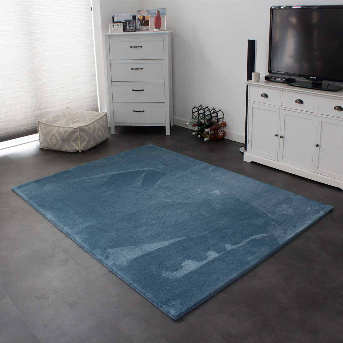 Teppich Xilento Soft Azurblau | 200 x 300 cm